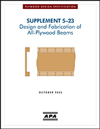 Plywood Design Specification, Supplement 5-23: Design and Fabrication of All-Plywood Beams