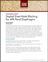 Technical Note: Stapled Sheet Metal Blocking for APA Panel Diaphragms