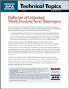 Technical Topics: Deflection of Unblocked Wood Structural Panel Diaphragms