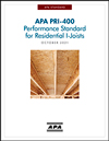 APA PRI-400 Performance Standard for Residential I-Joists