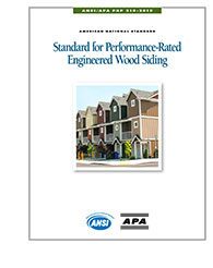 ANSI/APA PRP 210-2019, Standard for Performance-Rated Engineered Wood Siding
