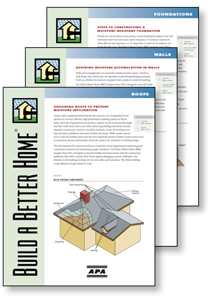 Build A Better Home brochures