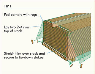 Tip 1: Protect siding on the job site