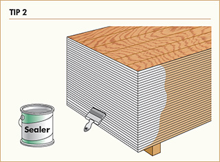 Tip 2: Seal panel edges Tip 2: Seal panel edges