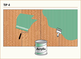 Tip 4: Select high quality stain or paint suitable for your siding grade. Tip 4: Select high quality stain or paint suitable for your siding grade.