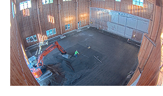 Excavation for the strong floor in the APA Research Center