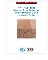 ANSI 405: Standard for Adhesives for Use in Structural Glued Laminated Timber
