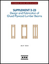 Plywood Design Specification, Supplement 2-23: Design and Fabrication of Glued Plywood-Lumber Beams