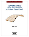 Plywood Design Specification, Supplement 1-23: Design and Fabrication of Plywood Curved Panels