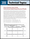 Technical Topics: Flame Spread Index of APA Performance-Rated Wood Structural Panels