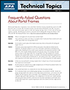 Technical Topics: Frequently Asked Questions About Portal Frames