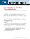 Technical Topics: Fire Resistance of Structural Composite Lumber