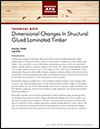 Technical Note: Dimensional Changes in Structural Glued Laminated Timber