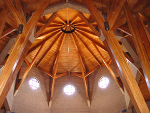 Glulam in Our Lady of Loreto