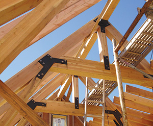 Glulam used in Snowmass Transit Center
