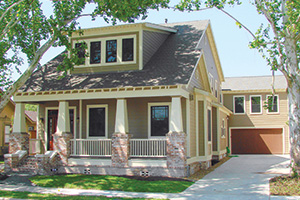 Raised wood floor home by Jeffrey Harrington Homes