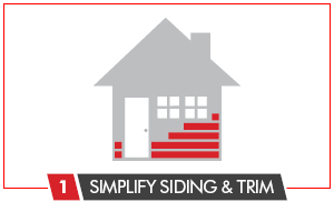 Simplify siding and trim attachment