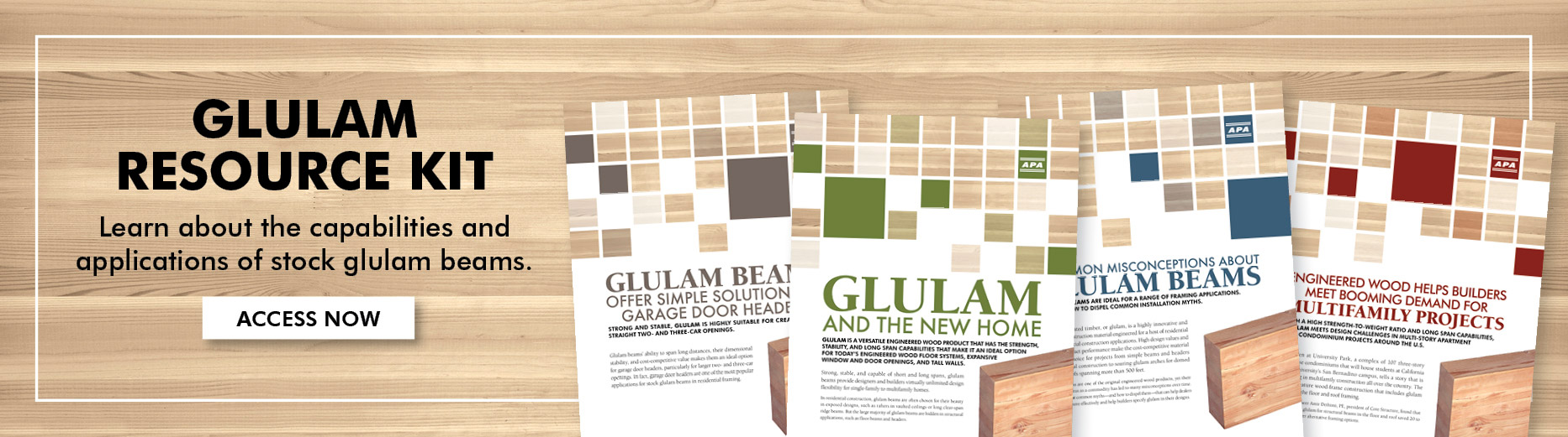 Glulam Sizes Chart