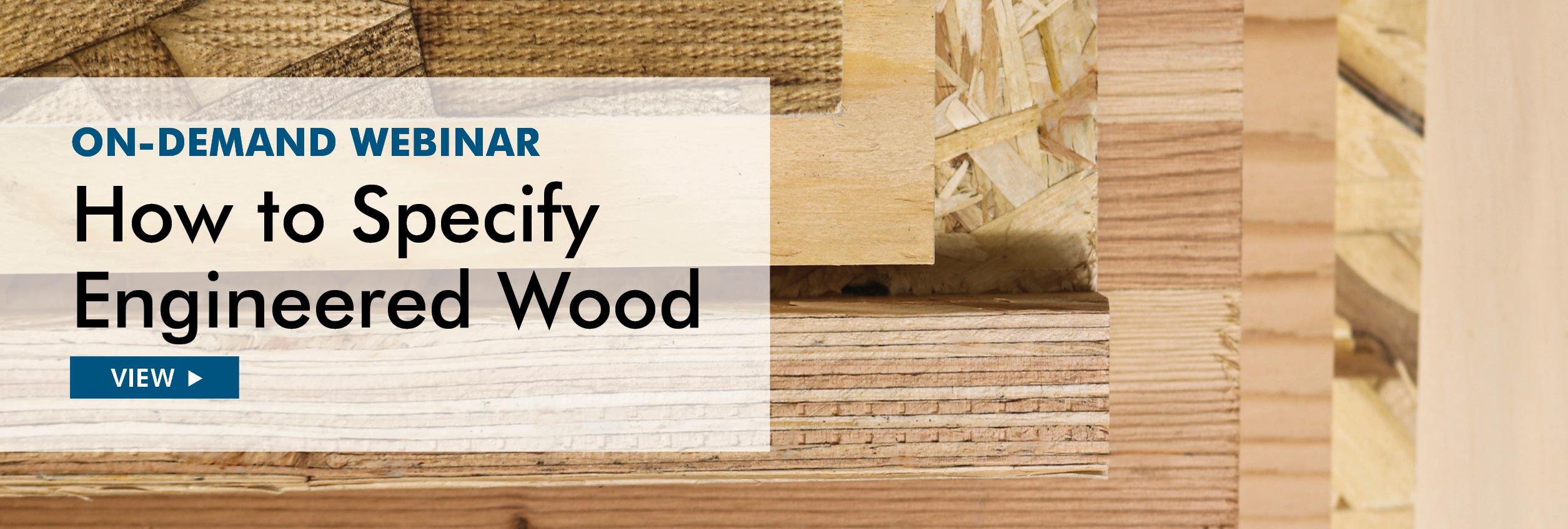 How to Specify Engineered Wood Webinar