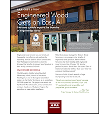 Engineered Wood Gets an Easy A, Form # W170