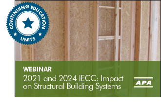 Webinar: 2021 and 2024 IECC: Impact on Structural Building Systems