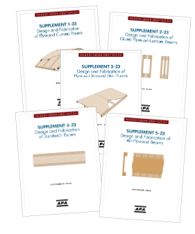 Revised Plywood Design Specification Supplements