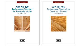 APA PRI-400 and PRI-405, Performance Standards for I-Joists