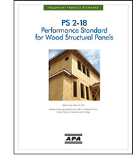 PS 2-18: Performance Standard for Wood Structural Panels