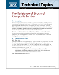 TT-118: Fire Resistance of Structural Composite Lumber