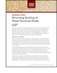Technical Note: Minimizing Buckling of Wood Structural Panels