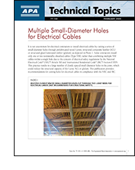 TT-132: Multiple Small-Diameter Holes for Electrical Cables