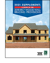 2021 IRC APA Wall Bracing Guide Supplement