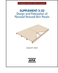 Design and Fabrication of Plywood Stressed-Skin Panels