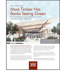 Mass Timber has Banks Seeing Green
