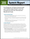 APA System Report 405: Fire Protection of Floors Constructed with Prefabricated Wood I-Joists...