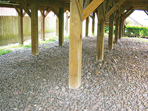 Wood pile and pier foundation