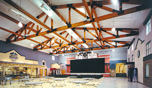Glulam in Thunder Mountain Middle School Glulam in Thunder Mountain Middle School