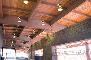 Glulam used in Indian Creek Transit Station Glulam used in Indian Creek Transit Station
