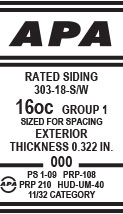 APA Siding Trademark