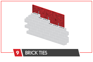 Sheathing as an IRC-compliant base for brick ties