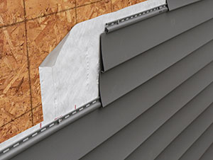 Attach siding, trim and brick ties directly to plywood and OSB sheathing