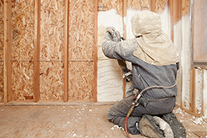 OSB and plywood provide a solid backing for insulation