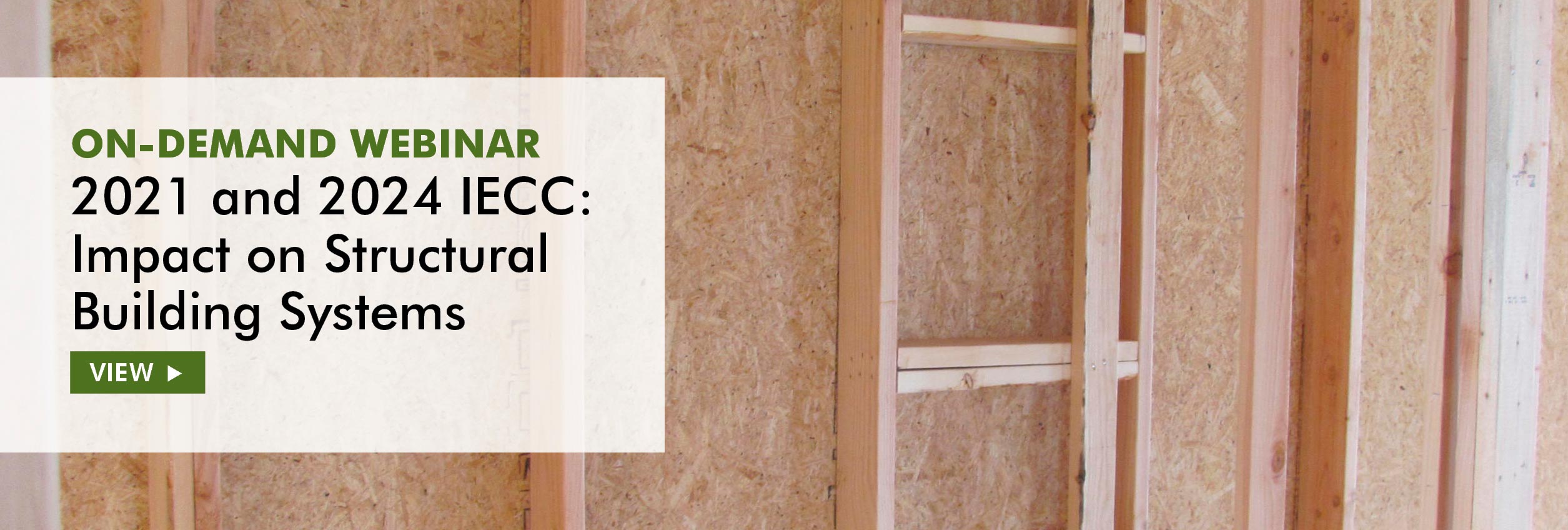 Webinar: 2021 & 2024 IECC: Impact on Structural Building Systems