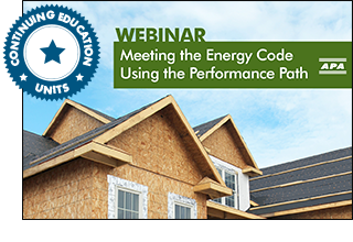 Meeting the Energy Code with the Performance Path
